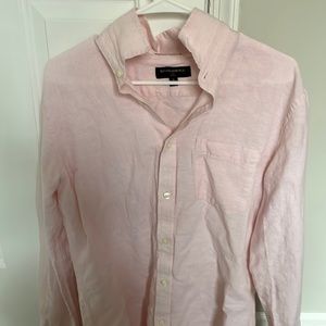 Pink Banana Republic Linen shirt
